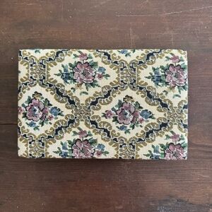 Vintage tapestry jewelry box - great gift